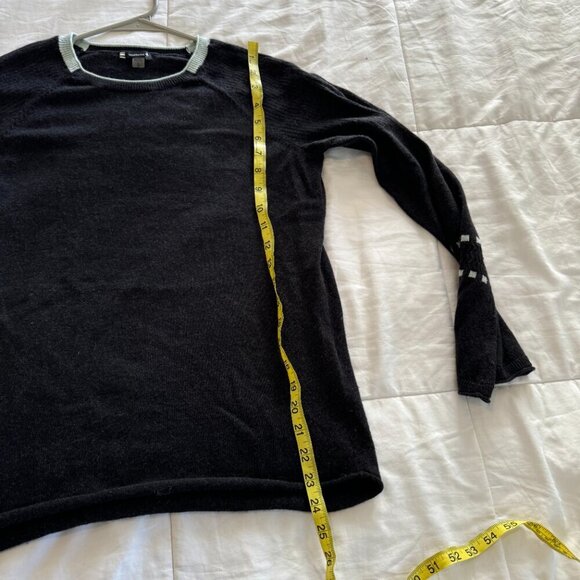 Smartwool Bell Sleeve Crew Neck Sweater Charcoal Heather - Picture 10 of 11